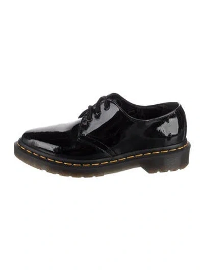 Pre-owned Dr. Martens Patent Leather Oxfords In Black