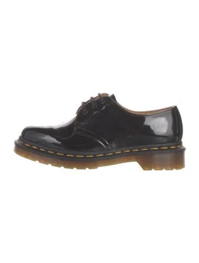 Pre-owned Dr. Martens Patent Leather Oxfords In Black