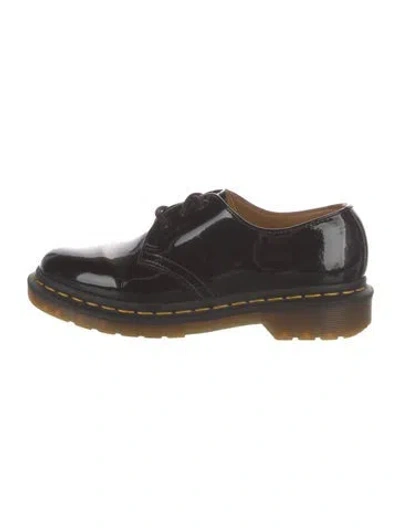 Pre-owned Dr. Martens Patent Leather Oxfords In Black