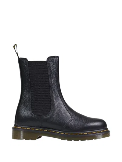 Dr. Martens Pebbled-leather Ankle Boots In Black