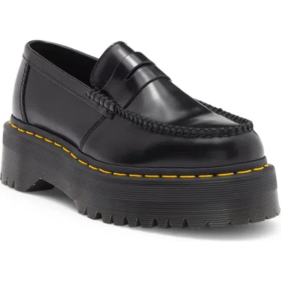 Dr. Martens' Dr. Martens Penton Ii Quad Platform Penny Loafer In Black