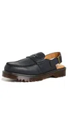 Dr. Martens' Black Penton Slingback Loafers In Black