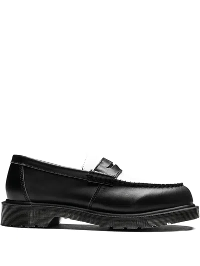 Dr. Martens' Penton Two-tone Loafers In Black