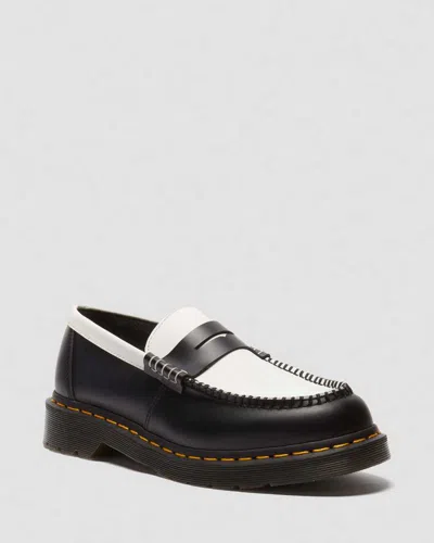 DR. MARTENS' PENTON TWO-TONE SMOOTH LEATHER LOAFERS