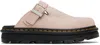 Dr. Martens' Dr. Martens Zebzag Water Resistant Slingback Clog In Powder Pink Eh Suede