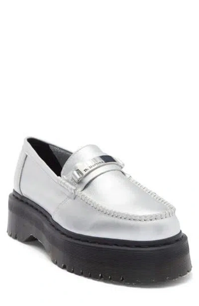 Dr. Martens' Dr. Martens Platform Loafer In Silver