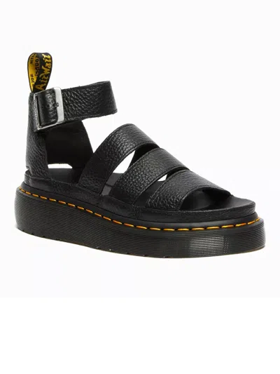 DR. MARTENS CLARISSA II QUAD LEATHER PLATFORM SANDALS