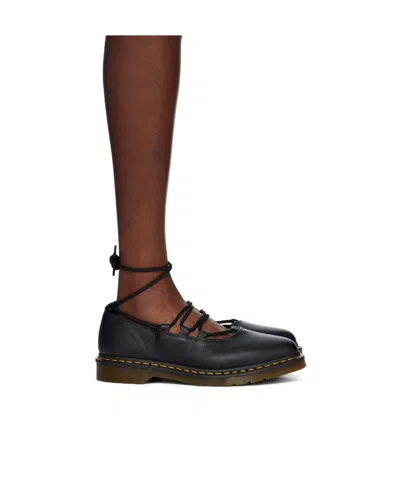 Dr. Martens Elphie Leather Ballet Flat Women In Black