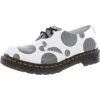 Dr. Martens Polka Dots Mens Leather Lace-up Shoes In White