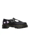 Dr. Martens' Dr. Martens Polley Heart T-bar Shoe In Black
