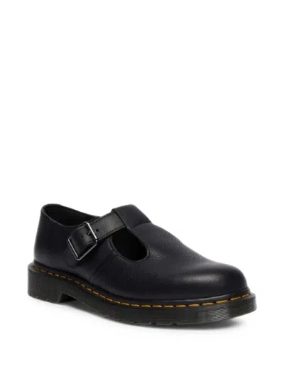 Dr. Martens Polley Leather Shoes In Black