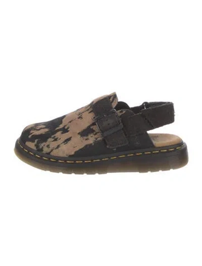 Pre-owned Dr. Martens Ponyhair Animal Print Slingback Pumps In Neutral