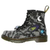 Dr. Martens' (ps) Dr.martens 1460 Space Hydro Leather Lace Up Boots 'black Grey  Hydro Leather'