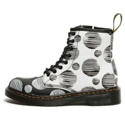Dr. Martens' (ps) Dr.martens Polka Dot Boots 'white Black'