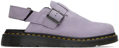 Dr. Martens' Purple Jorge Ii Mules In Lavender Frost Butte