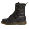 Dr. Martens' Dr. Martens Quynn Smooth Leather Buckle Lace Up Boots 'black'