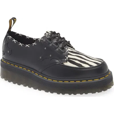 Dr. Martens' Dr. Martens Ramsey Quad Creeper In Black/zebra