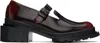 Dr. Martens' Damen Maybole Leder Square Toe Mary Jane Schuhe In Black & Cherry Red