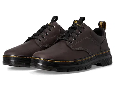Dr. Martens Reeder Leather Shoes Gunmetal : Uk 3 (us In Brown
