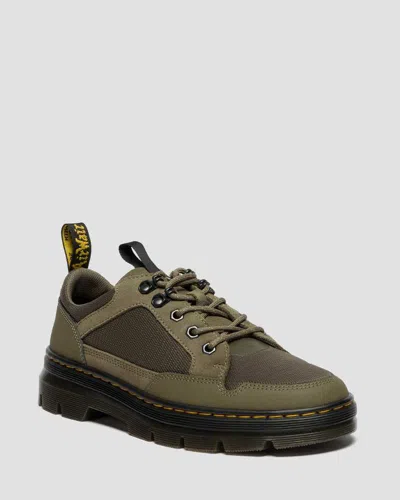 Dr. Martens Reeder Mk.02 Canvas & Genix Nappa Utility Shoes In Green