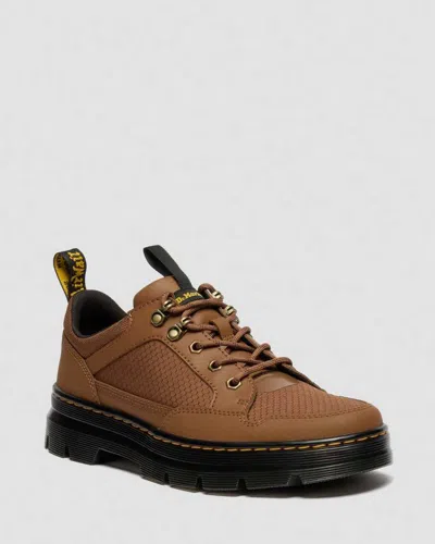 Dr. Martens Reeder Mk.02 Canvas & Leather Utility Shoes In Brown