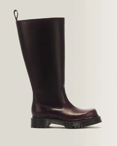 Dr. Martens Rejena Hi Explorer Wp Leather Tall Boots In Brown