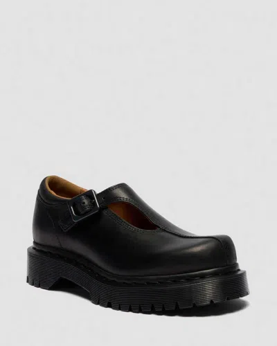 Dr. Martens Rejena Mary Jane Old Harness Leather Shoes In Black