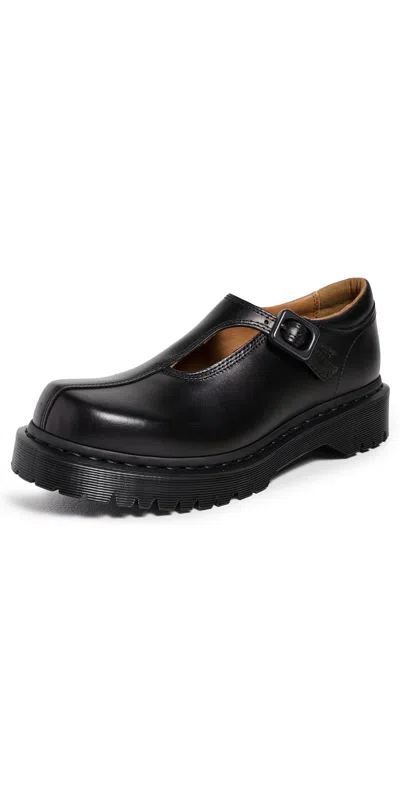 Dr. Martens Rejena Mj Old Harness Woman Loafers Black Size 8 Leather