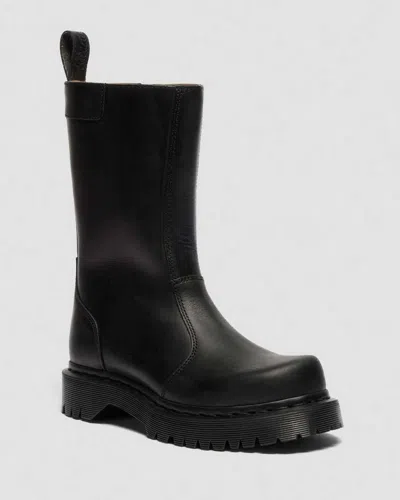 Dr. Martens Rejena Old Harness Leather Boots In Black