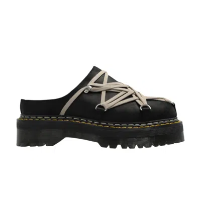 Pre-owned Dr. Martens Rick Owens X  Wmns Quad Sole Megalace Mule 'black' | Women's Size 7