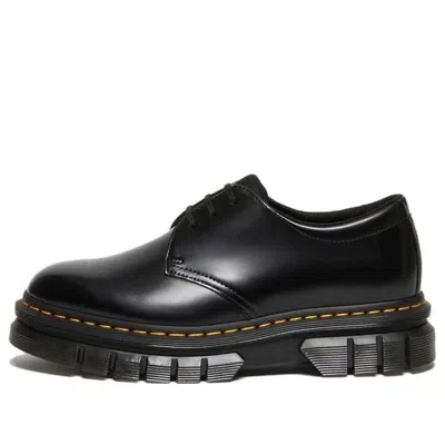Dr. Martens' Dr. Martens Rikard Polished Smooth Leather Shoes 'black Polished Smooth'