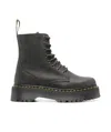 Dr. Martens' Jadon Boot Waxy Leather Platforms In Black