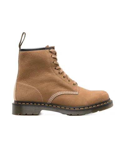Dr. Martens' Round Head Boots In Brown