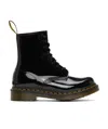 Dr. Martens' Round Head Lace-up Boots In Black