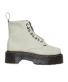 Dr. Martens' Jadon Smooth Platform Boots In White