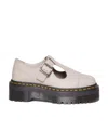 Dr. Martens Bethan Pisa Leather Platform Mary Jane Shoes In Pink
