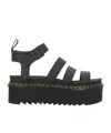 Dr. Martens' Dr.martens Gladiator Sandals With Platform In Black