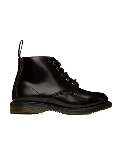 Dr. Martens' Round Toe Lace-up Ankle Boots In Black