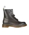 Dr. Martens' Dr. Martens Round-toe Lace-up Ankle Boots In Black