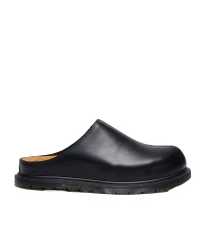 Dr. Martens San Leather Mules In Black