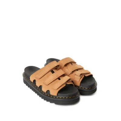 Dr. Martens Raine Slide Sandal In Rich Tan Eh Suede