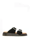 Dr. Martens' Womens Dr. Martens Josef Suede Slide Sandals