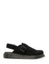 Dr. Martens' Jorge Ii Brando Leather Slingback Mules Sandals In Black