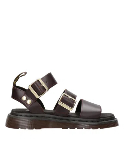Dr. Martens Dr Martens Sandals Brown In Burgundy