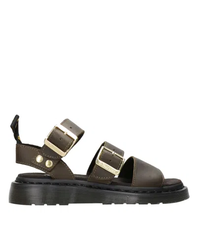Dr. Martens Dr Martens Sandals Olive In Brown