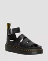 Dr. Martens Sandals Woman  24476001 - Clarissa Ii Quad Black In Animal Print