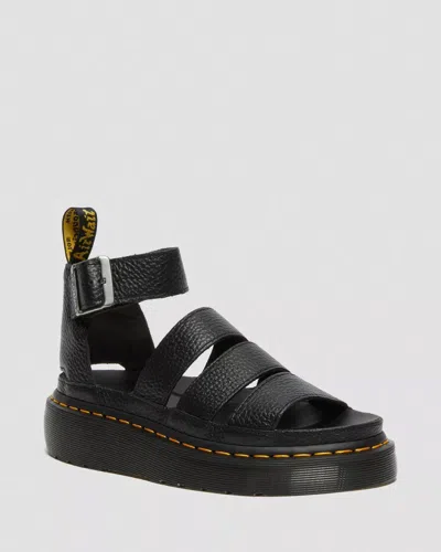 Dr. Martens Sandals Woman  24476001 - Clarissa Ii Quad Black In Animal Print