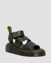 Dr. Martens Sandals Woman  2572001 Gryphon Quad Pisa Black In Black