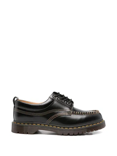 Dr. Martens Scarpe Stringate Lowell Nere Con Impunture A Contrasto Dr Martens In Black