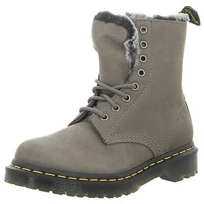 Pre-owned Dr. Martens' Dr. Martens Schuhe Stiefelette 1460 Serena 30953059 Nickel Grey (grau) Neu